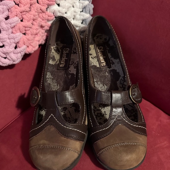 Beautiful Vintage Sketchers Leather Wedge Shoes - Picture 3 of 4